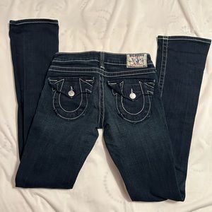 True Religion Dark Wash Boot cut Jeans